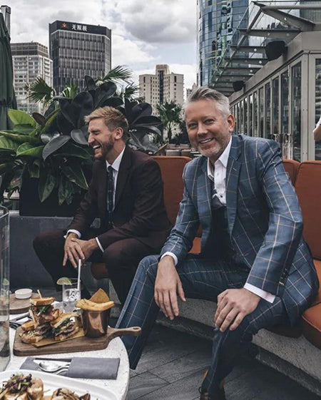 2 piece printed suit