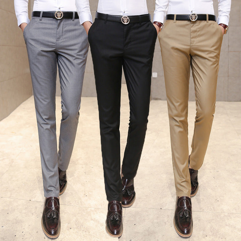 Slim Fit Fashion Dress Pants Formal Business Trousers MOGU SUIT Slim Fit Fashion Dress Pants Formal Business Trousers MOGU SUIT