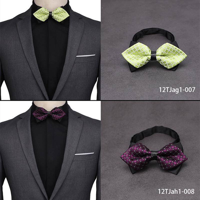 Men's Classic Pre-tied Bow Ties Formal Printed  Bowtie