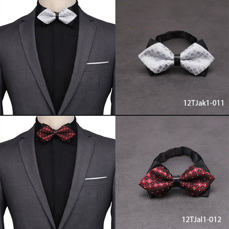 Men's Classic Pre-tied Bow Ties Formal Printed  Bowtie