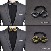 2 Piece Pre-tied Bow Ties Printed Adjustable Bowtie