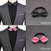 2 Piece Pre-tied Bow Ties Printed Adjustable Bowtie