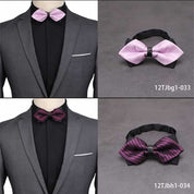 2 Piece Pre-tied Bow Ties Printed Adjustable Bowtie