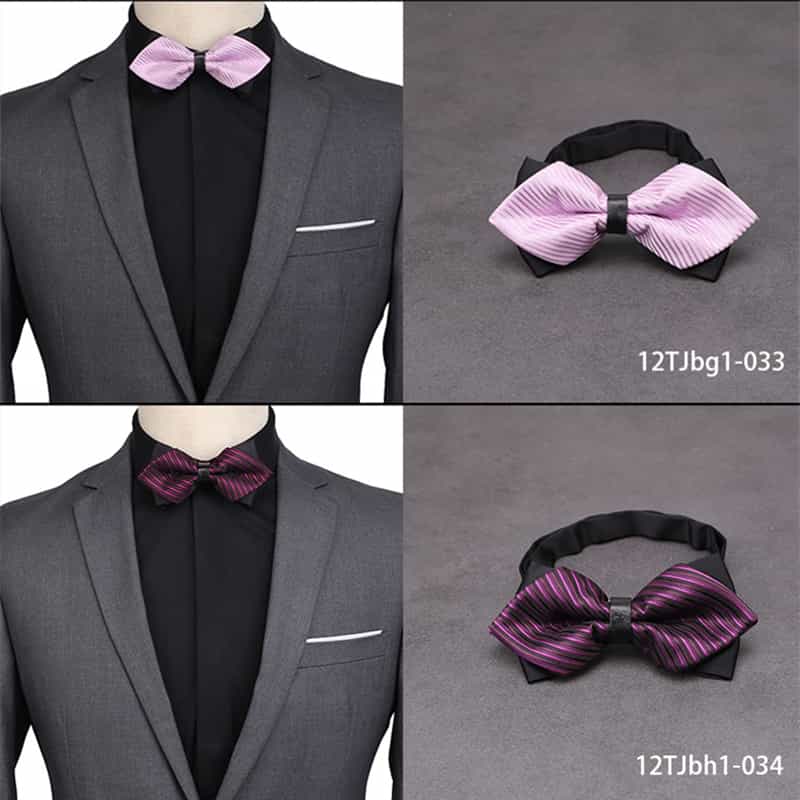 2 Piece Pre-tied Bow Ties Printed Adjustable Bowtie