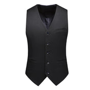 Men's 3 Piece Suit Double Breasted Black and White