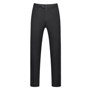 Men's 3 Piece Solid Suit in White & Black