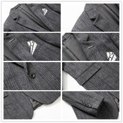 Men's Plaid Blazer One Button