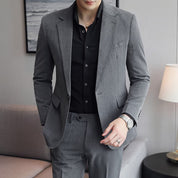 Mens  Blazer Sports Coat One Button in Grey Apricot Black