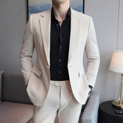 Mens  Blazer Sports Coat One Button in Grey Apricot Black