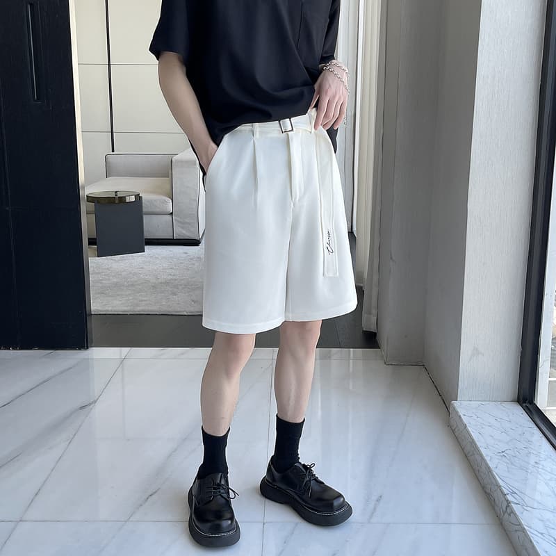 Men's Straight Fit Shorts Stretch Casual Solid Flat Front Dress Short MOGU SUIT Men's Straight Fit Shorts Stretch Casual Solid Flat Front Dress Short MOGU SUIT