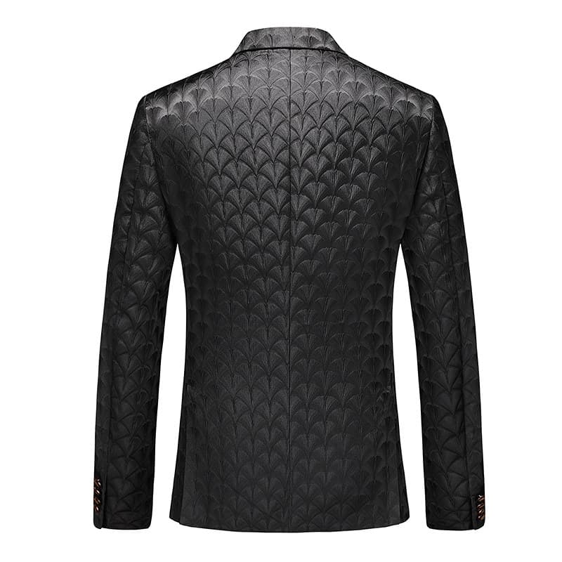 Men‘s Blazer Slim Fit Suit Jacket Casual Printed Sport Coat