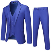 Men's 3 Piece Slim Fit Solid Suit in 5 colors