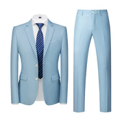 mens light blue suit