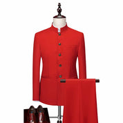 Men's 2 Piece Suit Tang Costume in 5 Colors