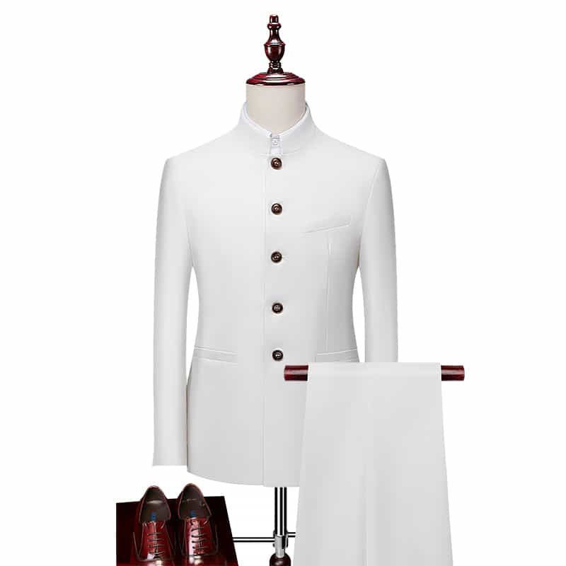 Men's 2 Piece Suit Tang Costume in 5 Colors