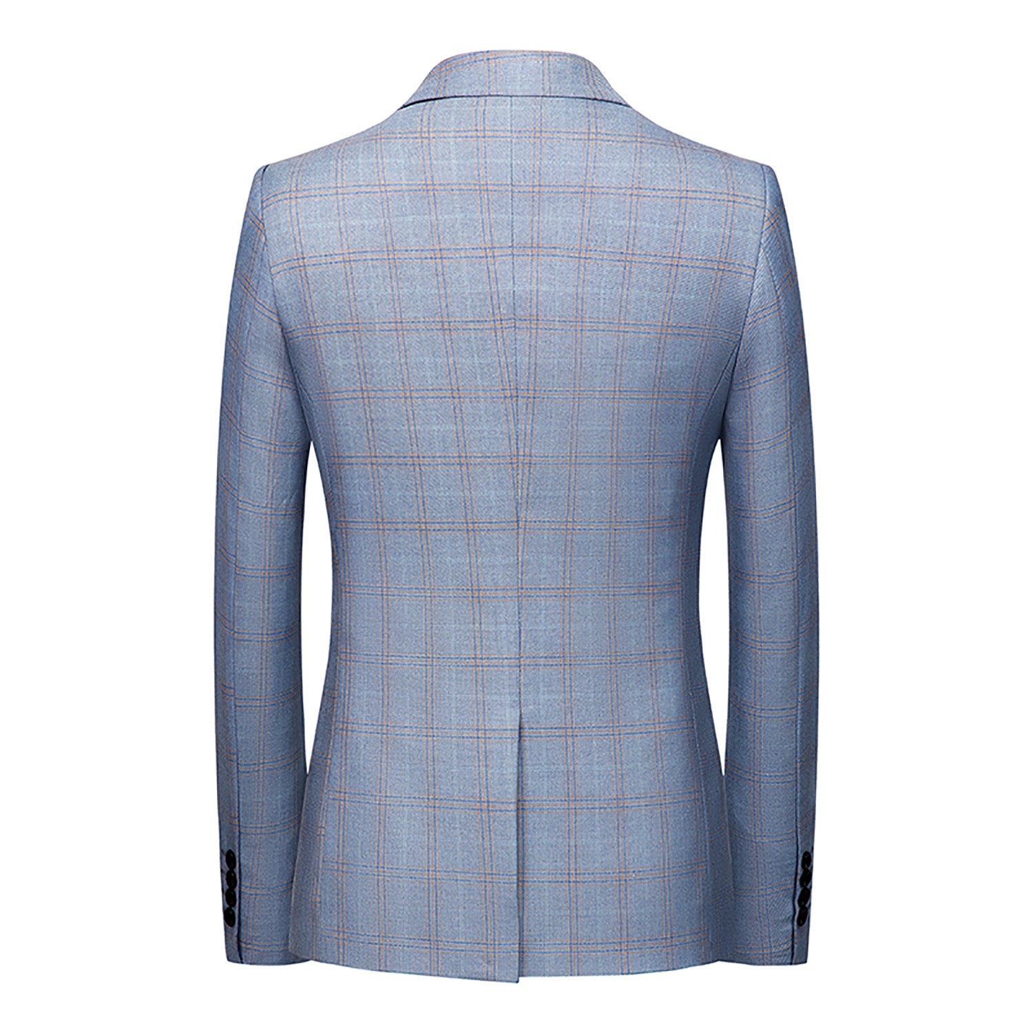 Men's Plaid Blazer in Blue Beige Pink Checked