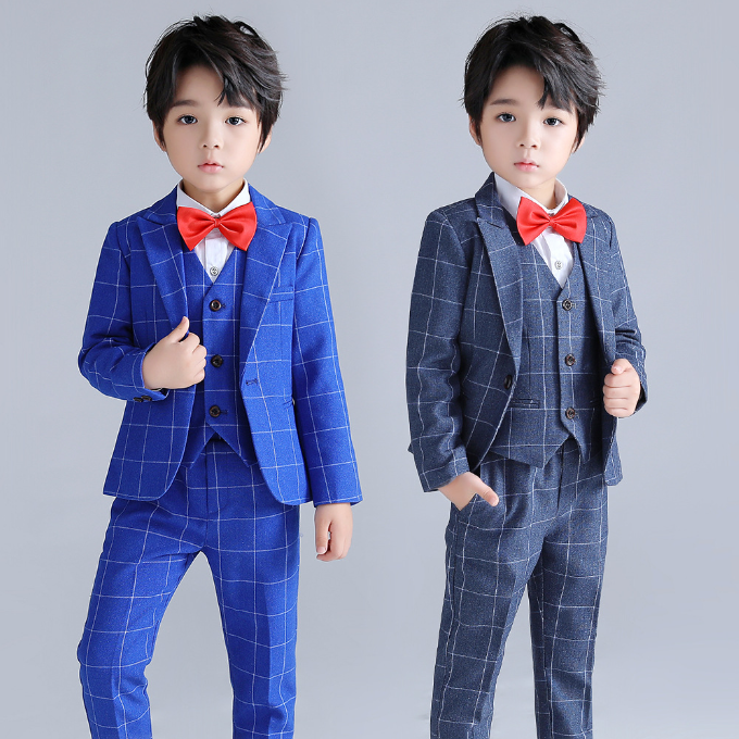 Boys Suit Slim Fit 5 Piece Children's Dress