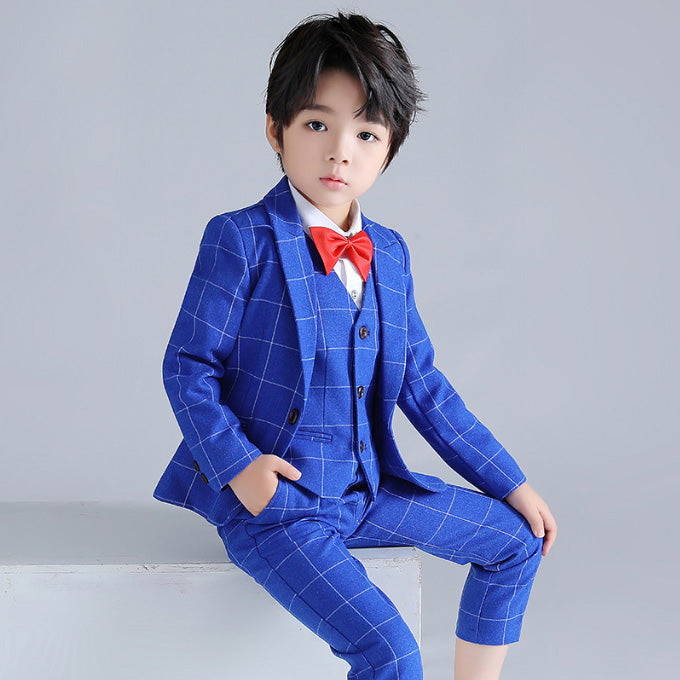 Boys Suit Slim Fit 5 Piece Children's Dress