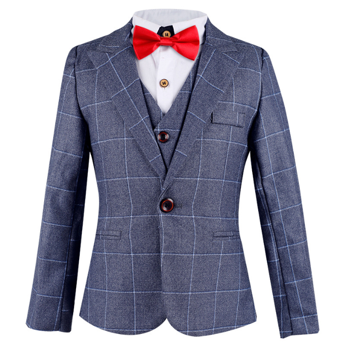 Boys Suit Slim Fit 5 Piece Children's Dress