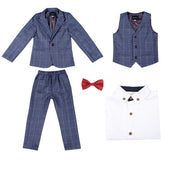 Boys Suit Slim Fit 5 Piece Children's Dress