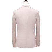 Men 2 Piece Double Breasted Suit 5 Solid Color