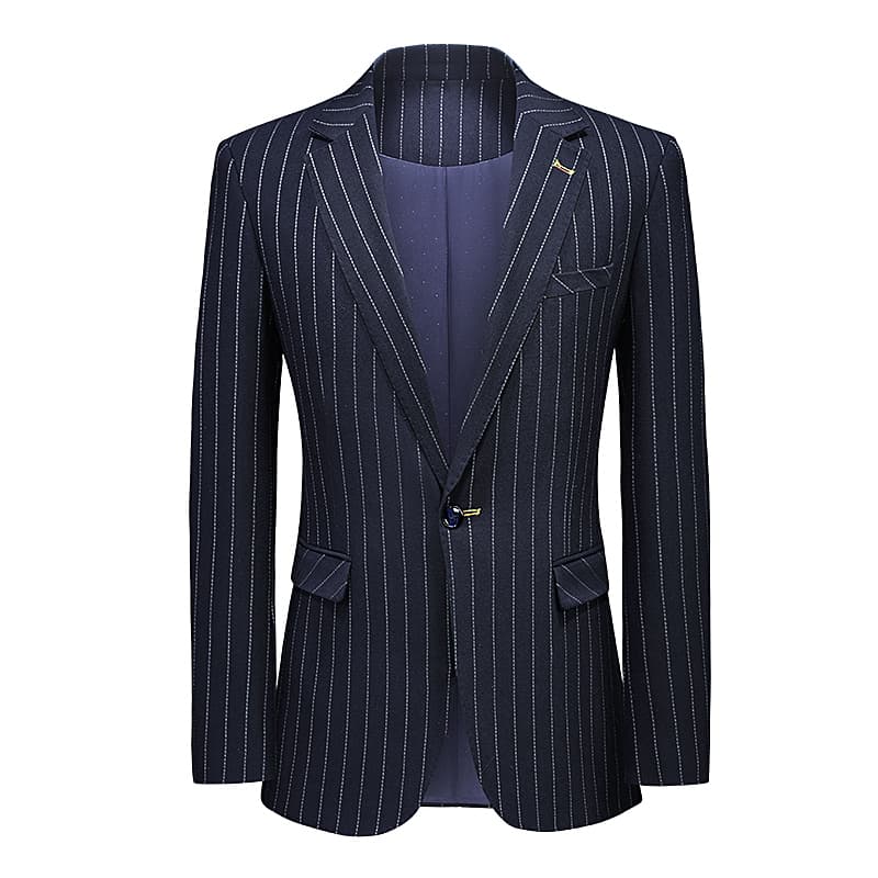 Men Suit Jacket in Blue Navy Black