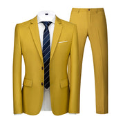 yellow suit