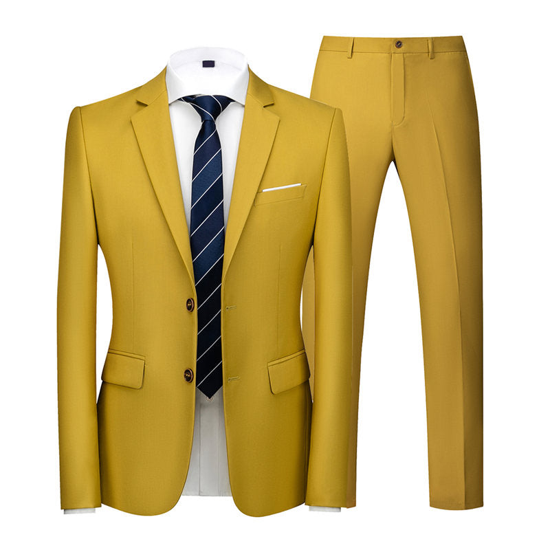 yellow suit