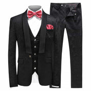 Men 3 Piece Wedding Tuxedo in 5 Colors