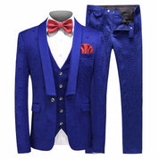 Men 3 Piece Wedding Tuxedo in 5 Colors