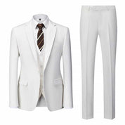 Men' 3 Piece Suit Slim One Button Tuxedo in 5 Colors