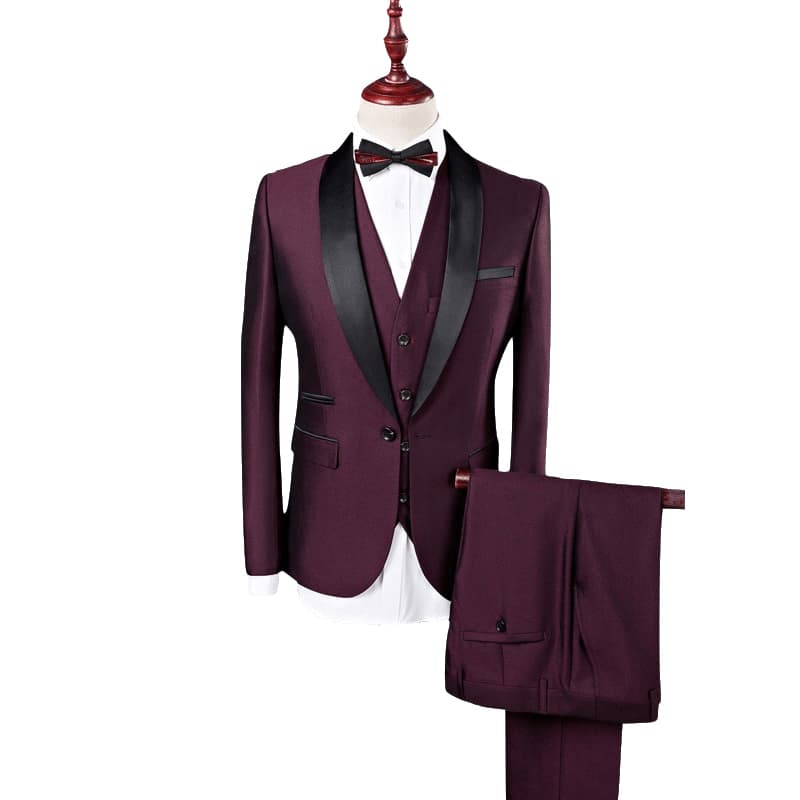 3 Piece Tuxedo with Shawn Collar