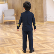 Boys 5 Piece Suit Captain Uniform Pilot Performance Suit