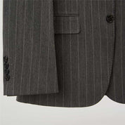 Mens 2 Piece Suit Slim Fit Pinstriped  Leisure Tuxedos For Wedding Prom Groomsmen Party