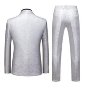 Men's 2 Piece Paisley Tuxedo with Shawl Collar