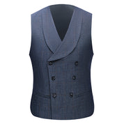 Mens 3 Piece Suit Slim Fit Tuxedos For Wedding Prom Groomsmen Party Grey Blazer Pants Vest