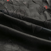 Mens Black Blazer with Red Floral Print