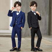 Boys 5 Piece Suit Slim Fit Children's Suit in Black and Navy