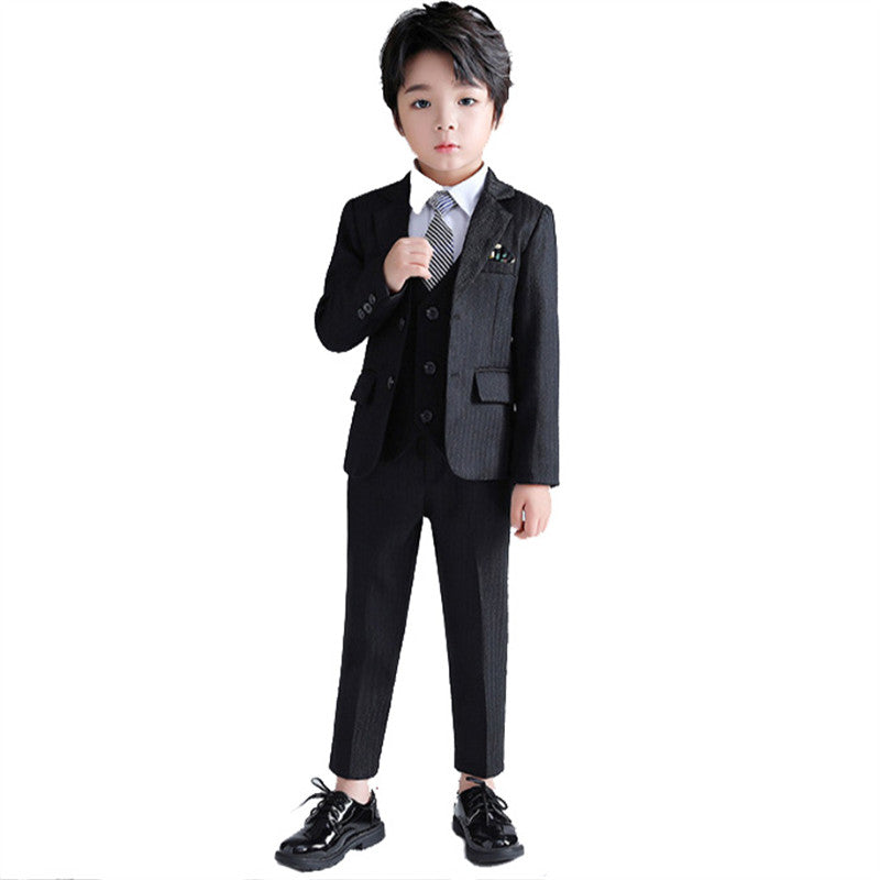 Boys Striped Suit 5 Piece Children's Dress