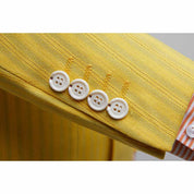 Mens 2 Piece Suit Stylish Slim Fit Pinstriped Tuxedos For Wedding Prom Groomsmen Dinner Party