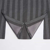 Mens 2 Piece Double Breasted Suit with Striped Pattern