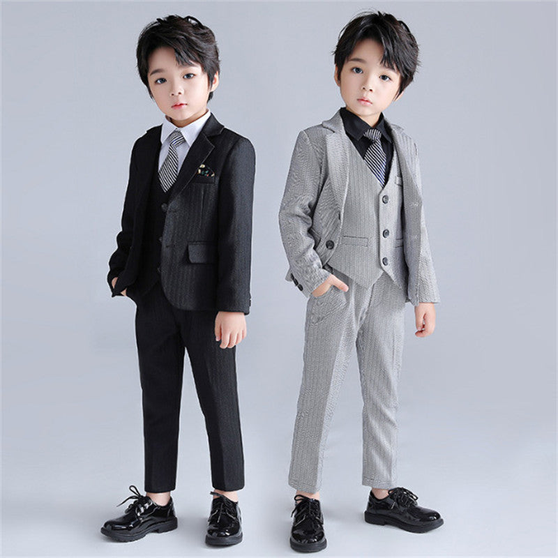 Boys Striped Suit 5 Piece Children's Dress