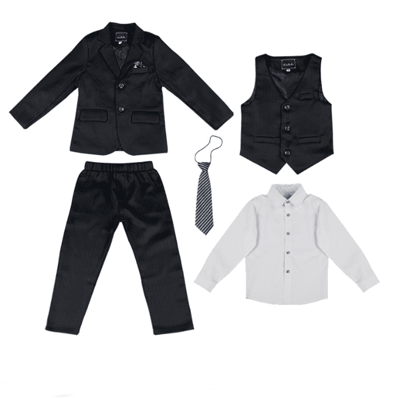 Boys Striped Suit 5 Piece Children's Dress