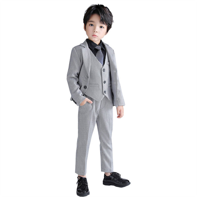 Boys Striped Suit 5 Piece Children's Dress