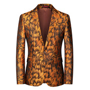 Men Blazer Slim Fit Sport Coat in 6 Printed Colors