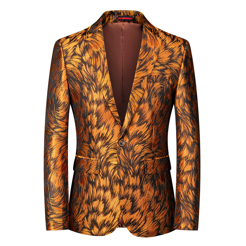 Men Blazer Slim Fit Sport Coat in 6 Printed Colors