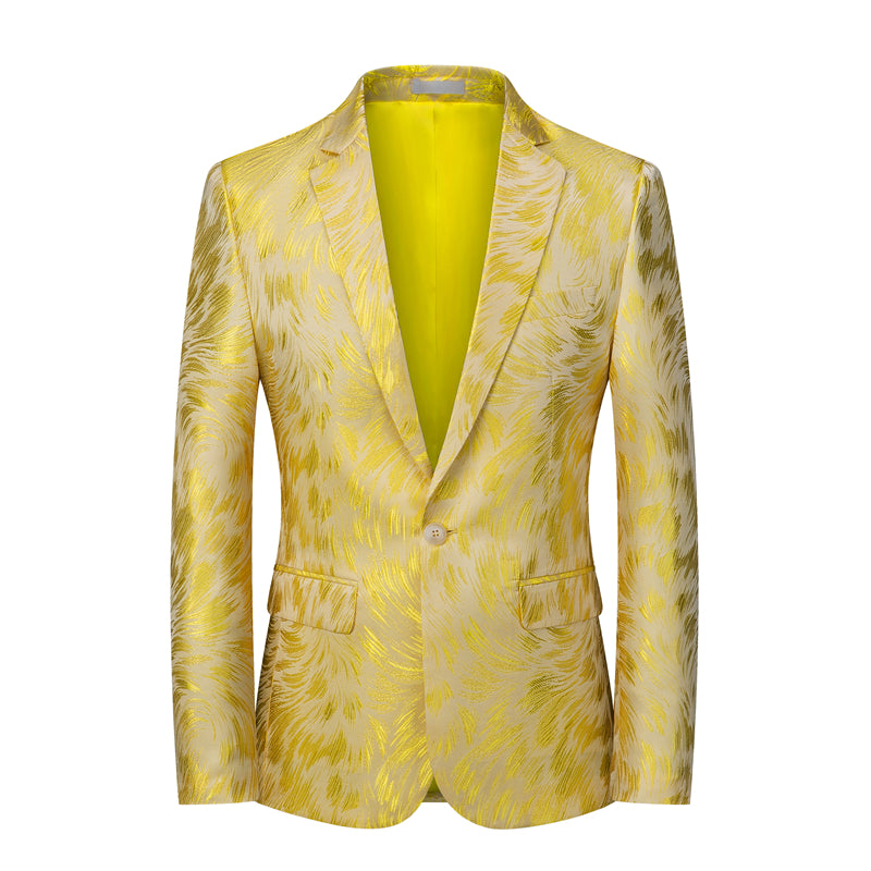 Men Blazer Slim Fit Sport Coat in 6 Printed Colors