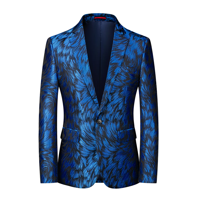 Men Blazer Slim Fit Sport Coat in 6 Printed Colors