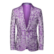 Men Blazer Slim Fit Sport Coat in 6 Printed Colors