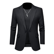 Mens  Blazer Sports Coat One Button in Grey Apricot Black